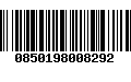 Código de Barras 0850198008292