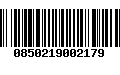 Código de Barras 0850219002179