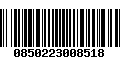 Código de Barras 0850223008518