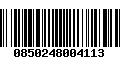 Código de Barras 0850248004113