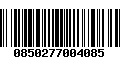 Código de Barras 0850277004085