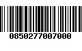 Código de Barras 0850277007000