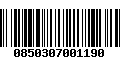 Código de Barras 0850307001190