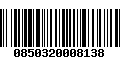 Código de Barras 0850320008138