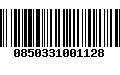 Código de Barras 0850331001128