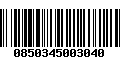 Código de Barras 0850345003040