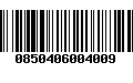 Código de Barras 0850406004009