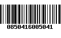 Código de Barras 0850416005041