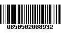 Código de Barras 0850502008932