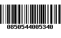 Código de Barras 0850544005340