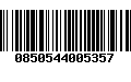 Código de Barras 0850544005357