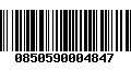 Código de Barras 0850590004847