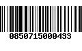 Código de Barras 0850715000433