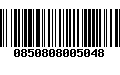 Código de Barras 0850808005048