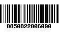 Código de Barras 0850822006090