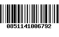 Código de Barras 0851141006792