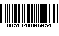 Código de Barras 0851148006054