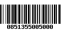 Código de Barras 0851355005000