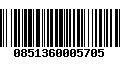 Código de Barras 0851360005705