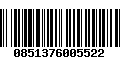 Código de Barras 0851376005522