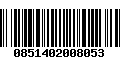 Código de Barras 0851402008053