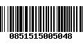 Código de Barras 0851515005048