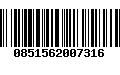 Código de Barras 0851562007316