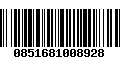 Código de Barras 0851681008928