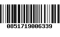 Código de Barras 0851719006339
