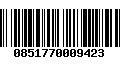 Código de Barras 0851770009423