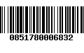 Código de Barras 0851780006832