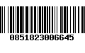 Código de Barras 0851823006645