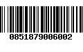 Código de Barras 0851879006002