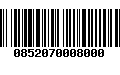 Código de Barras 0852070008000