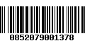 Código de Barras 0852079001378