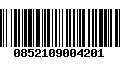 Código de Barras 0852109004201