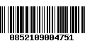 Código de Barras 0852109004751