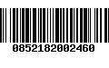 Código de Barras 0852182002460