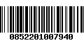 Código de Barras 0852201007940