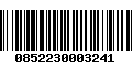 Código de Barras 0852230003241