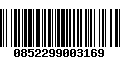 Código de Barras 0852299003169