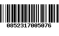 Código de Barras 0852317005076