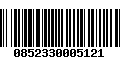 Código de Barras 0852330005121