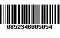 Código de Barras 0852346005054