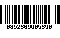 Código de Barras 0852369005390