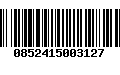 Código de Barras 0852415003127