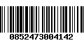 Código de Barras 0852473004142