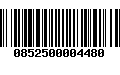 Código de Barras 0852500004480