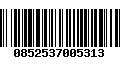 Código de Barras 0852537005313