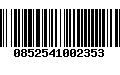 Código de Barras 0852541002353